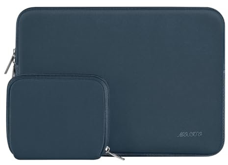 MOSISO Laptop Hülle Tasche 13 Zoll,13 Zoll Laptophülle Kompatibel mit MacBook Air 13 M4 M3 M2 M1 2025 2024-2018/Pro 13 M2 M1 2025-2016, Neopren Laptoptasche mit Kleinem Etui, Haze Blau