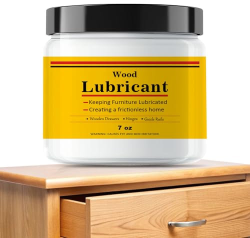 Upgrade Multi-Purpose Semi Paste Wax for Wood - Drawer & Door Hinge Lubricant - Loosen Drawer Slide - Restore & Preserve Wooden Slide - 7oz