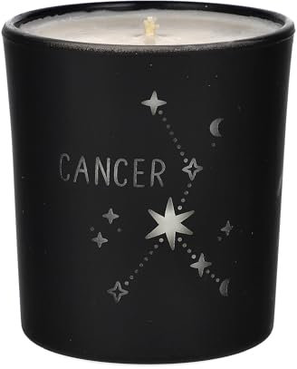 ORIGINALWAX Duft Kerze Sternzeichen Cancer aus Soja Wachs Schwarz Handgemacht Duftkerzen Luxe Cashmere Tierkreiszeichen Vegan Candle 180g Geschenkidee 40 Stunden Brennen
