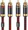 Primeda 2.5ft/0.75m RCA Male to RCA Male HiFi System Interconnect Cable for Home Theater, Speaker, Amplifier, HDTV, Turntable, Gaming Consoles, A/V Receiver