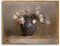 hyidecorart Vintage Leinwand Bilder mit Rahmen Holz, 40x60 cm Wandbilder Wohnzimmer Rosen in Vase Bild Aesthetic, Wanddeko Schlafzimmer Gemälde Badezimmer Kunst Büro Zimmer Esszimmer