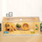 Transparenter Hamsterkäfig aus Holz, Panorama-Hamsterzuchtkasten, Kleintierkäfig Kaufest, Oberseite zum Öffnen, für Hamster, Rennmäuse, Mäuse(80x40x40cm)