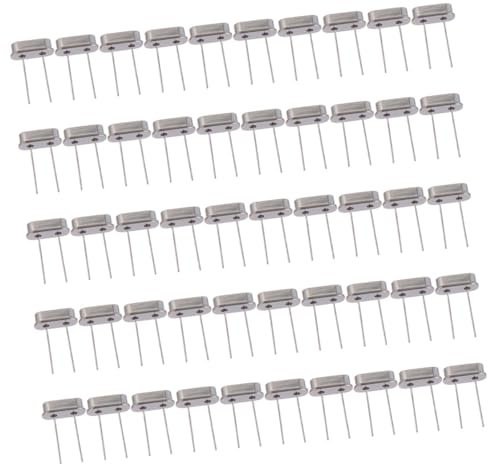 OSALADI 100 Stück Passive Quarzoszillator Fernbedienung Zubehör Teile Passiver Quarzresonator Kristallresonatoren Quarz Silber