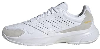 adidas Unisex CourtJam Control 3 Premium Tennis Shoes, Cloud White/Cloud White/Cloud White, 6.5 UK