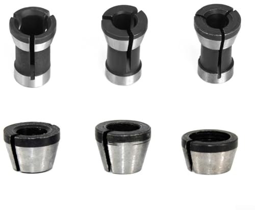 Trimming Engraving Collet Chuck Set 6pcs Router Bit Extension for Woodworking