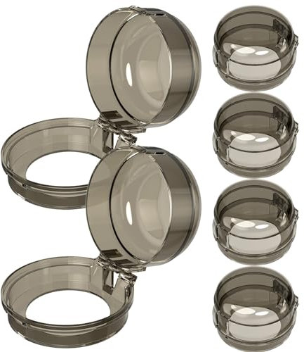 SHOWERORO 6 Stück Herd-knopf-abdeckungen Kindersicherung Sicherheitsschutz Für Gasherd-oberflächen