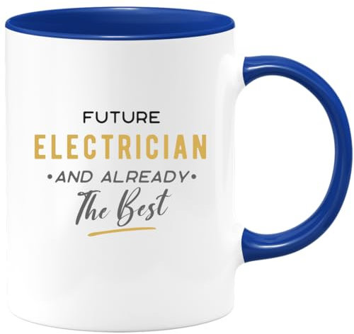 quotedazur - Mug Future Electrician and Already The Best Present for Electricians, Graduation, New Job, Fun Celebrations
