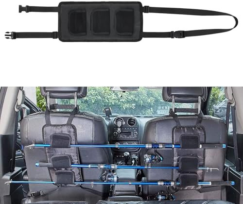 heavenlife Auto Rutenständer Angelrutenhalter, 2 Stück Fahrzeug-Angelrutenhalter, Angelrutenhalter Träger für Fahrzeugrücksitz, Angelruten Organizer für Auto