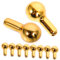 MUSISALY 12 Scale Dollhouse Miniature Cabinet Handles Brushed Gold Knobs Diy Doll House Door Knobs