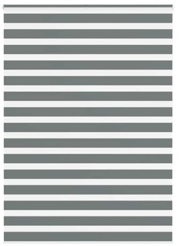 vidaXL Doppelrollo Dunkelgrau 155x200 cm Stoffbreite 150,9 cm Polyester
