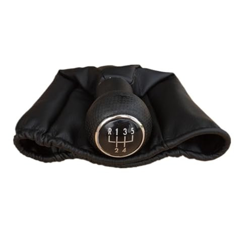 Pomo Palanca de Cambios para Seat para Cordoba para Ibiza para Inca 1996-2001/cuero PU MT 5/6 Perilla De Palanca De Cambios De Velocidad Perilla De Caja De Cambios Perilla Cambio de Marchas(Style 1)
