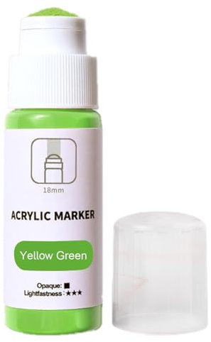 Marqueur de graffiti – Graffiti Mop | Stylos graffiti | Stylo de peinture rechargeable | Fournitures de graffiti de 60 ml | Stylo de peinture acrylique à base d'eau avec pointe de 18 mm | Marqueur de