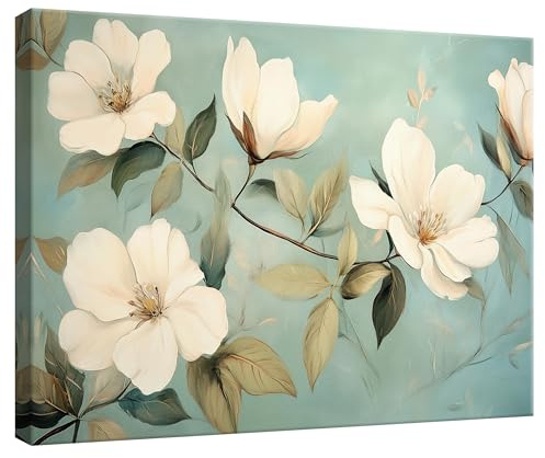 WallArena - Leinwand Bilder - Blumen - 120x80 cm Leinwandbilder - Bild auf leinwand - Wandbild XXL groß Wandbilder für Wohnzimmer Schlafzimmer Wohnzimmerbilder Modern kunstdruck - Wiese Bunt Natur