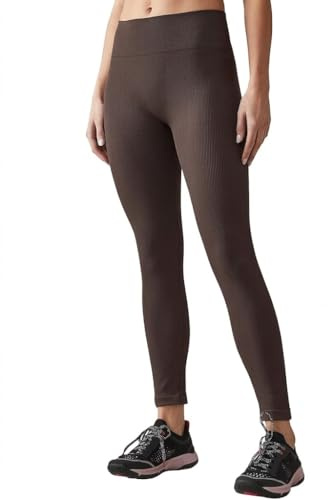 NEXT Damen Standard Nahtlos Gerippte Leggings mit hoher Taille