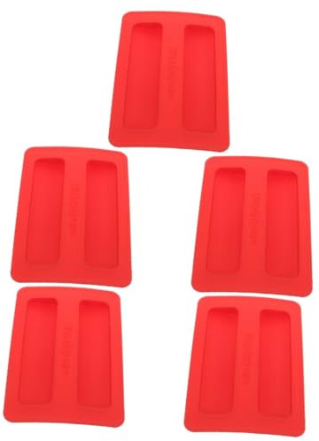 GLEAVI 5pcs Red Toaster Silicone Cover Non Stick Toaster Splatter Guard Kitchen Essential