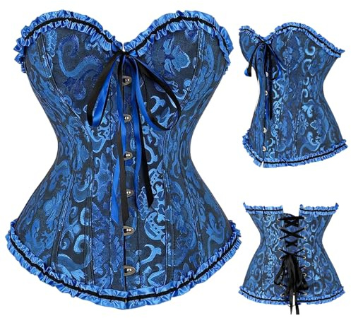 SilverChry Corsetto per Donne, Corsetto Stringivita, Bustino Donna Elegante, Bustier Donna Corpetto Top, Corsetti Bustino Vintage Gotico