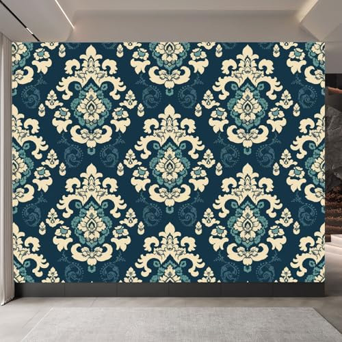 Floral De Estilo Barroco Papel Pintado Panorámico 350 X 256 Cm Murales De Decorativos Pared 3D Moderno Dormitorio Murales Papel Pintado Tapiz Fotográfico Para Cuarto De Niño Salón