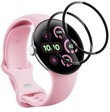 Joywing für Google Pixel Watch 3 41mm Folie Google Pixel Watch 3 41mm Schutzfolie Soft TPU Blasenfreie Displayschutzfolie Hohe Empfindlichkeit Schutzglas Folie, 2 Stück