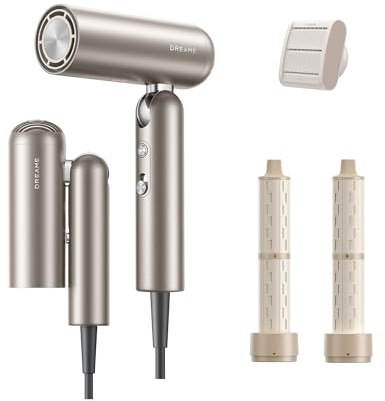 DREAME Pocket Neo Hochgeschwindigkeits-Haartrockner, 3 klappbare Formen Reiseföhn, 300 g, 110.000 U/min Motor, 300 Millionen negative Ionen/cm³, konstant 57 °C, 40s NTC-Trocknung, 2026 Neue