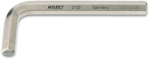 HAZET Winkelschraubendreher 2100-03, Schlüsselweite: 3 mm | Oberfläche: vernickelt, Abtrieb: Innen Sechskant Profil | besonders geeignet für schwer zugängliche Verschraubungen