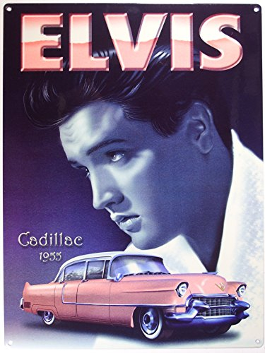 Metal Sign - Elvis Pink Cadillac Plaque métal XXX15516 - S