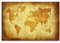120x80cm Leinwandbild auf Keilrahmen Weltkarte Breitengrade Längengrade vintage Wandbild auf Leinwand als Panorama