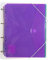 Grafoplás 30121000. Carpeta de Anillas, A4, con 6 Sobres de 11 Taladros Multicolor/Transparente, Cierre de Goma