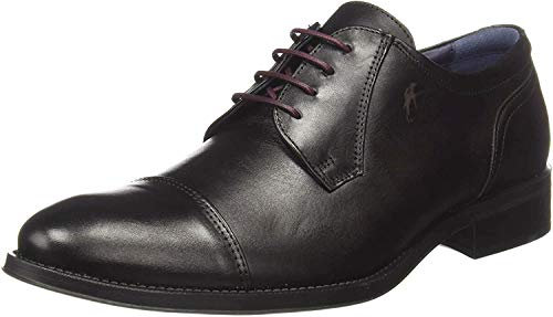 Fluchos Heracles Zapatos de Cordones Derby, Hombre, Negro (Negro 000), 41 EU (7.5 UK)