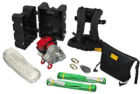 Ensemble treuil et treuil forestier avec valise PCW 3000 HK