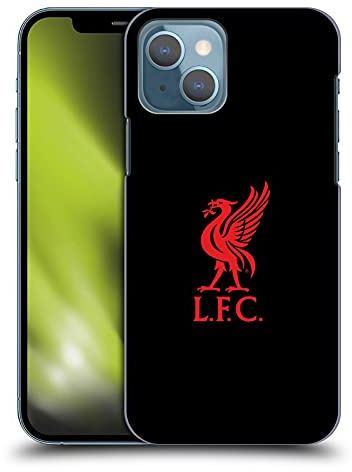 Head Case Designs Officially Licensed Liverpool Football Club Red Logo On Black Liver Bird Hard Back Case Compatible With Apple iPhone 13