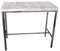 CHYRKA® Bartisch Stehtisch Barhocker Barstuhl BarMöbel KOMARNO Loft Vintage Bar Industrie Design Handmade Holz Metall (Weiss, Tisch 120x60 cm)