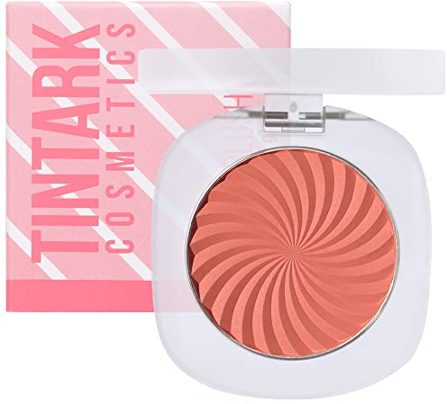 TINTARK Cheeky Blush Make up Palette, Talc Free Rouge Puder, Matte Rouge Makeup, natürlich gesund, Vegan Rouge Puder Blushes Cruelty Free (03 CORAL)