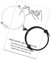 LUOKIFUR Herz Magnetisches Paar Passendes Armband Yin Yang Verstellbares Kordelarmband für Valentinstagsgeschenke für Freundin, Freund, beste Freunde (Black-White（Heart）)