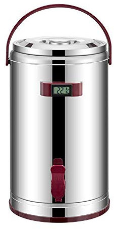 TAOZUYING Kommerzieller Heißwasserspender, 10 l, Heißgetränke-Spender mit 12 Stunden, Wärmeerhaltung/Wärmefunktion, Wasserspender mit Tapand-Ständer, rot, 8 l (rot10 l) Ehe