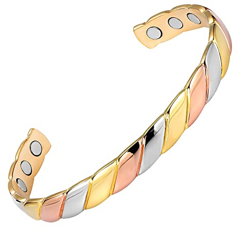 Vicmag Copper Bracelet for Women Ladies Magnetic Ultra Strength Magnets Bangle