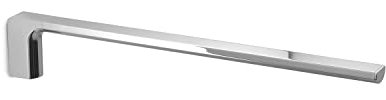GEDY | Kuala Lumpur Porta Asciugamani Bagno con un Braccio Fisso in Acciaio Inox, Finitura Cromo, Dimensioni 6,6 x 2,6 x 41 cm e Peso 0,385 kg
