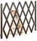 Relaxdays Hundeabsperrgitter ausziehbar bis 140 cm, 87-99 cm hoch, Bambus, Hunde Schutzgitter, für Treppe & Tür, braun