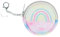 Baagl Münzbörse Kinder - Geldbörse für Mädchen - Geldbeutel, Mini Portemonnaie, Kleingeld Münzbeutel (Rainbow Unicorn)
