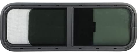900 X 300 Mm Finestra Nero per con Vetro Temperato Ideale per Rimorchi Design Angolo Rotondo,Pezzi di ricambio per