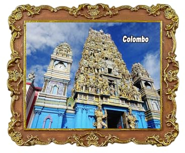 Colombo Sri Lanka Kühlschrankmagnet 3D Reise Souvenir Kühlschrank Dekoration Magnetischer Aufkleber Craft Collection