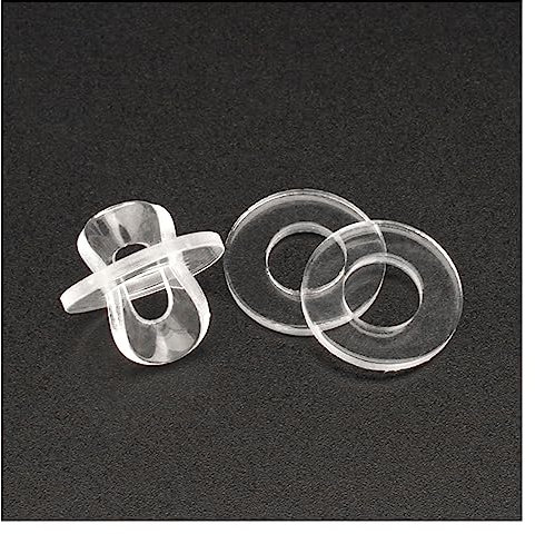 Entretoises de rondelles plates en plastique souple/dur PVC transparent isolant uni joint d'étanchéité entretoise rondelle plate M1.2 M1.4 M1.7 M1.8 M2 M2.5 M3 M4 M5 M6 ~ M12 (couleur : rigide, taille