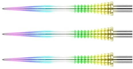 RED DRAGON Raptor GT Rainbow Effect Gripped Dartpunkte - 1 Satz pro Packung