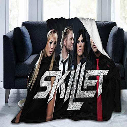 Skillet Band Home Warm Blanket Luxury Super Soft Flannel Large Size Living Room Bedroom