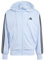 adidas Herren Essential Three Stripes French Terry Fullzip Hoodie, Glow Blue/Black, S