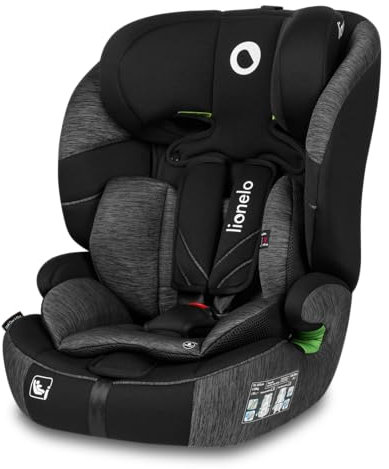 LIONELO LEVI ONE I-SIZE Siège auto bébé 76-150 cm, groupe 1 2 3, protection latérale, 10 degrés de réglage de l’appui-tête, accoudoirs inclinables confortables, R129 i-Size