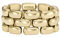 Fossil Damen-Edelstahlband Ringe, 6, Gelbgold