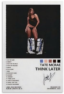 CDAXHOZ Tate Mcrae Poster, Wand-, Hotel-Kunst-Dekoration, Gemälde, Wohnzimmer-Dekoration, Schlafzimmer, Gemälde, Badezimmer, Bar, Theke, Poster, 30 x 45 cm, ungerahmter Stil
