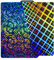 IdeaFormer PEW PES Plaque d'impression en PES pour Bambulab X1, X1C, X1E, P1P, P1S, A1, Smooth Rainbow Gear+Plaid PEW PES Build Plate Spring Steel pour Bambu Lab 257 x 257 mm