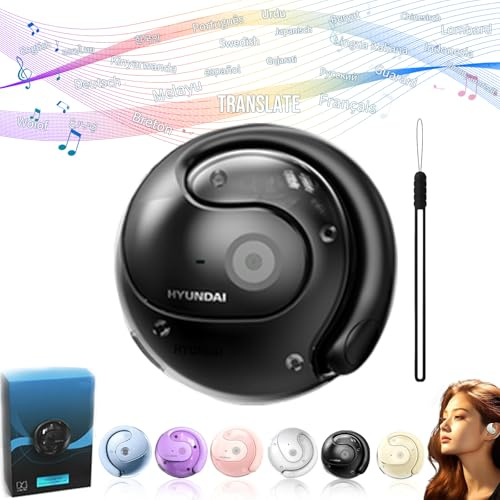 Usper Hy-T26 Pro Translation Earbuds Real Time, Translator Earbuds, Earbud Translator Equipped With Ai App,144 Language Translation Headphones Earbuds For School Travel Business Trip (Black)