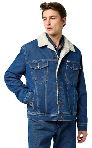 WRANGLER - Jacke Herren - Regular Fit - Sherpa Classic Jacket - Mid Stone